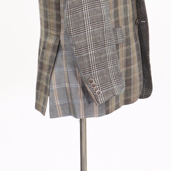 ETRO 44S Brown Check 2-Button Sport Coat Blazer Jacket T142 - Picture 6 of 11